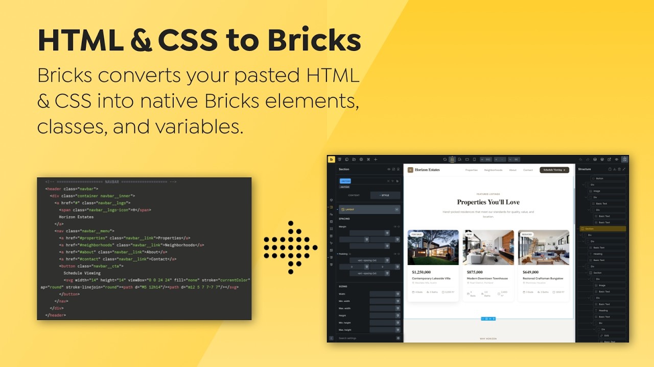 Bricks -  HTML & CSS to Bricks