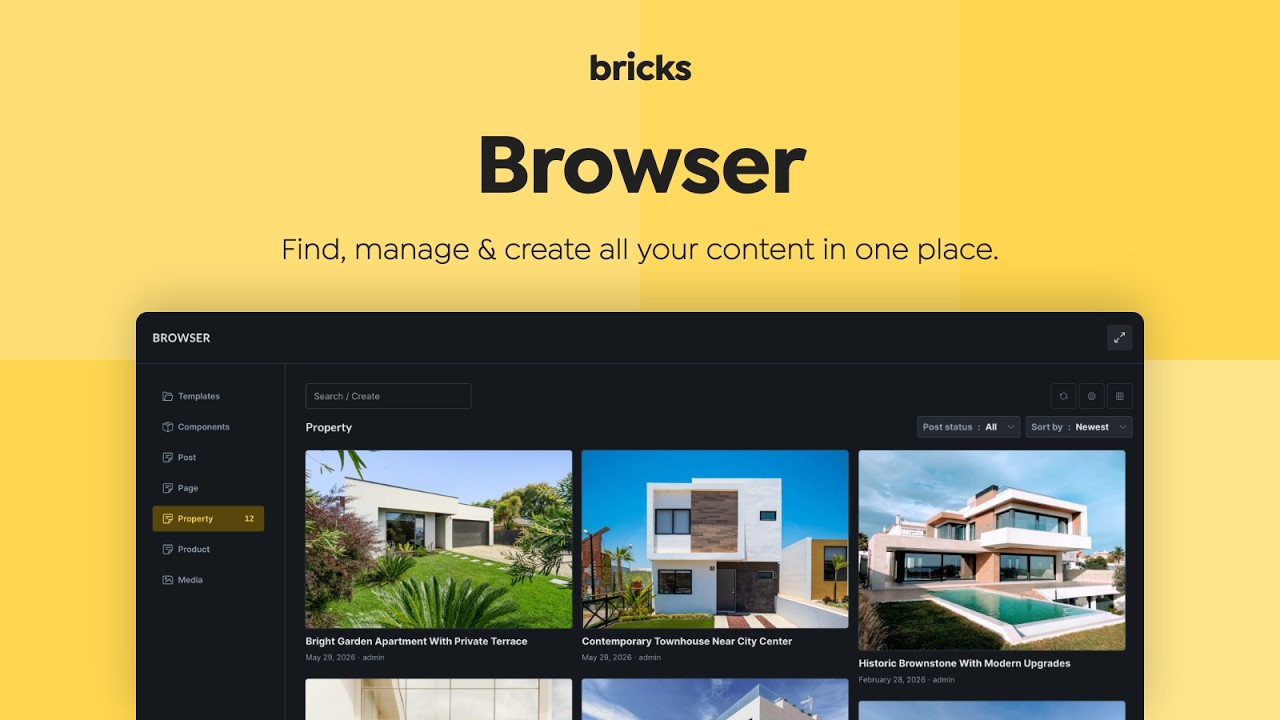 Builder Browser in Bricks