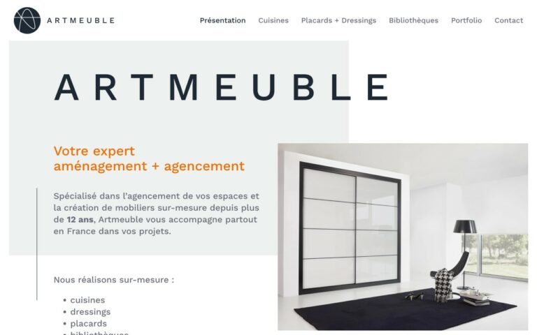 Artmeuble Homepage Screenshot