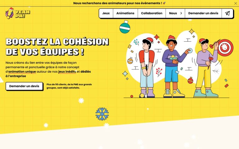 Yeah Pa! Homepage Screenshot