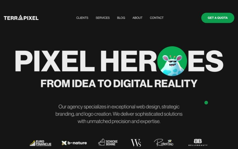 Terrapixel Homepage Screenshot