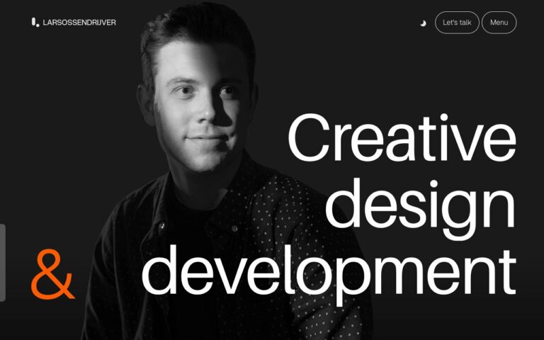 Lars Ossendrijver – Design & development portfolio Homepage Screenshot