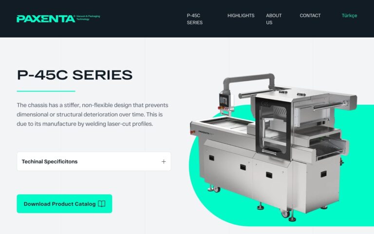 Paxenta Homepage Screenshot