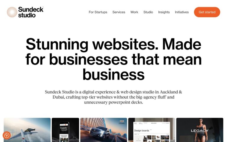Sundeck Studio Homepage Screenshot