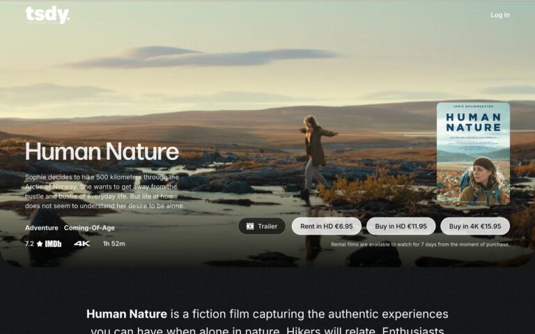 Tuesday Film Homepage Screenshot