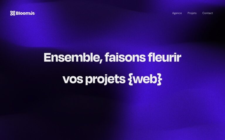 Bloomin Homepage Screenshot