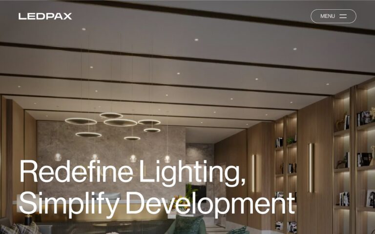 LEDPAX Homepage Screenshot