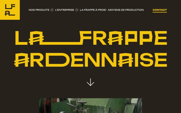 La Frappe Ardennaise Homepage Screenshot