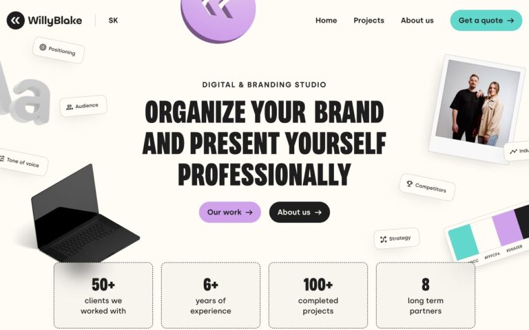 WillyBlake Homepage Screenshot