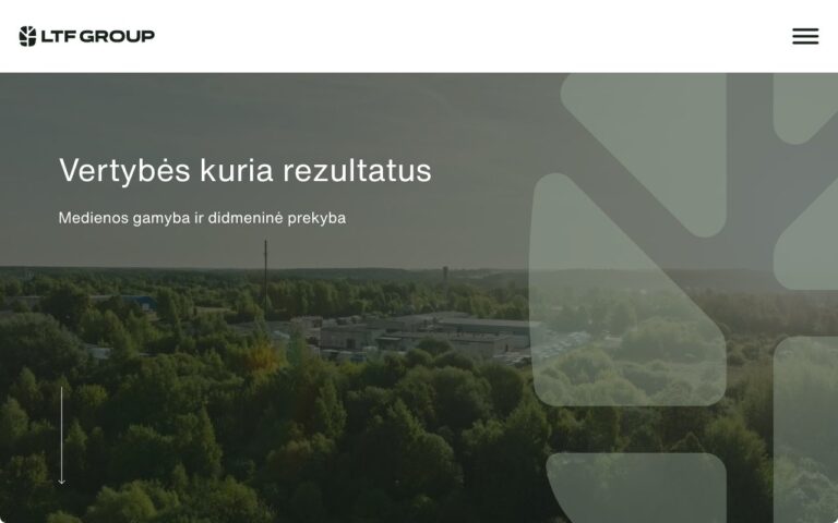 LTF group Homepage Screenshot