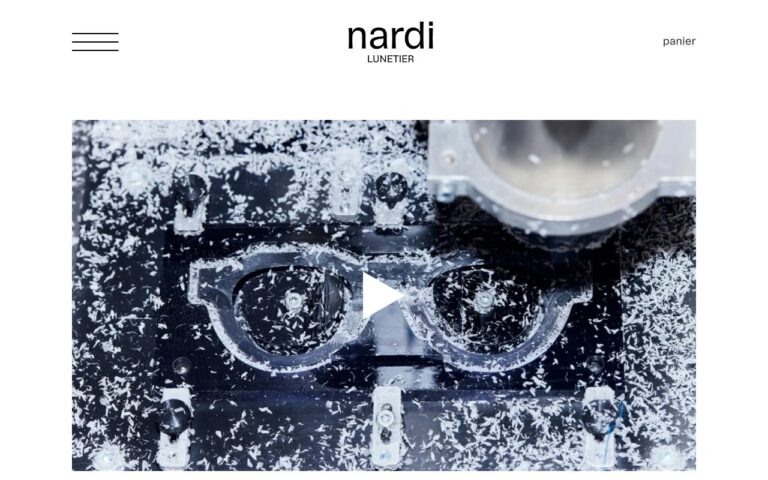 nardi lunetier Homepage Screenshot