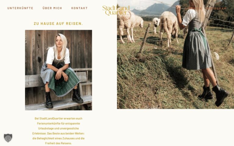 Stadt Land Quartier Homepage Screenshot