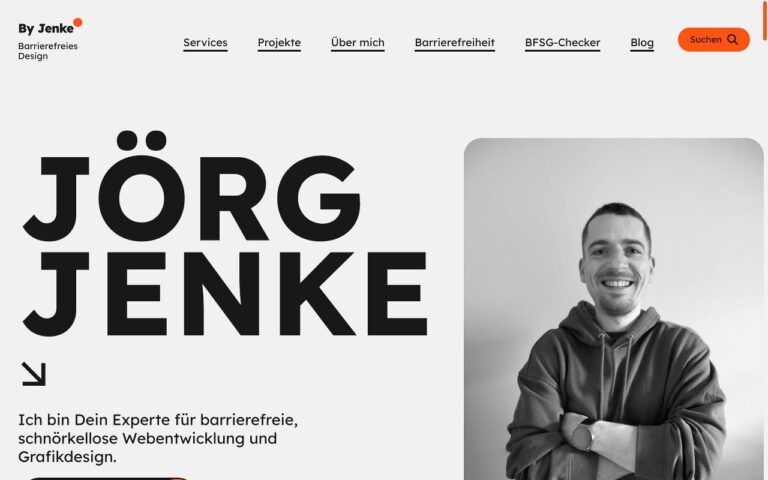 By Jenke Homepage Screenshot