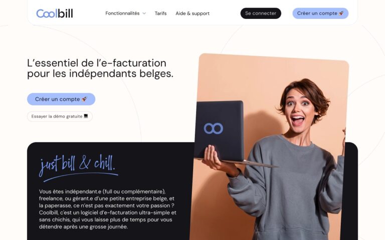 CoolBill Homepage Screenshot