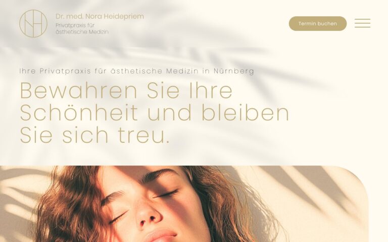 Praxis Heidepriem Homepage Screenshot