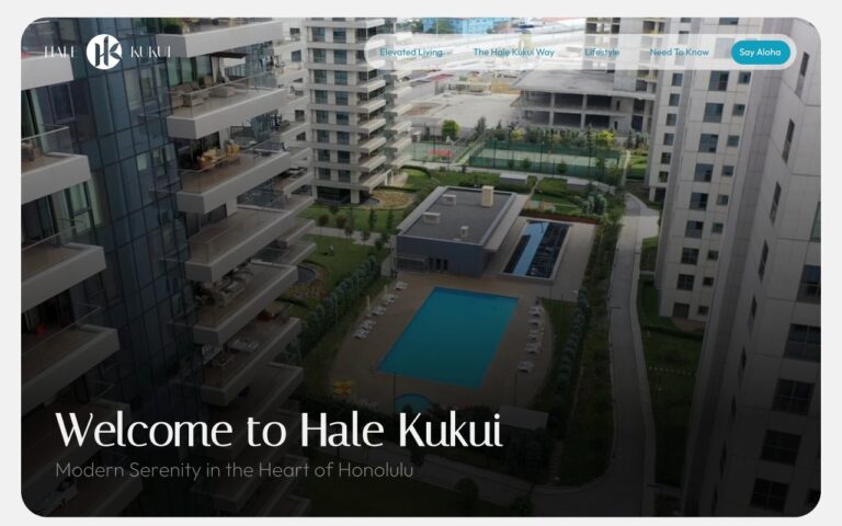 Hale Kukui Condominiums Homepage Screenshot