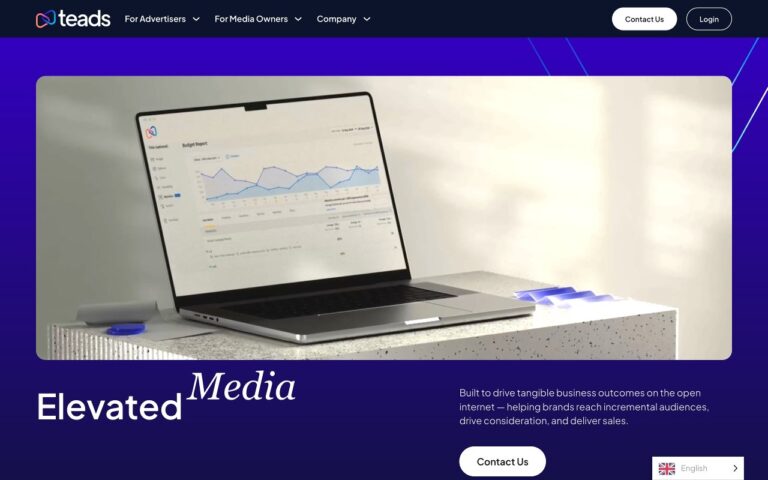 Teads Homepage Screenshot