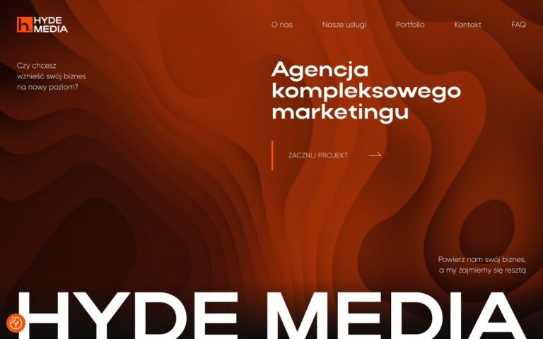 HYDE MEDIA Homepage Screenshot