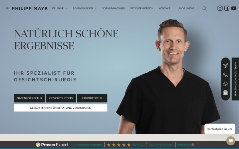Dr. Philipp Mayr Homepage Screenshot