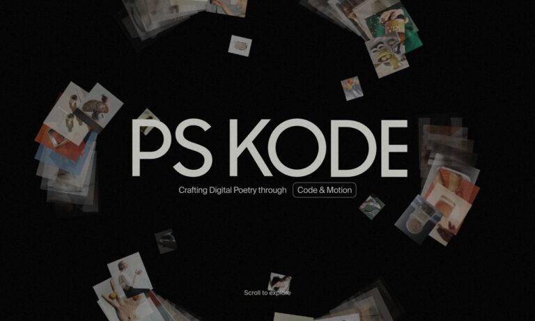 PS Kode Homepage Screenshot