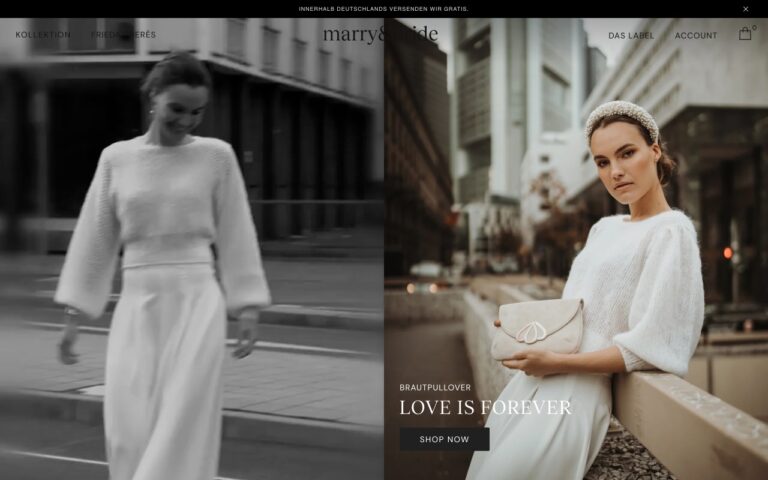 marry&bride Homepage Screenshot