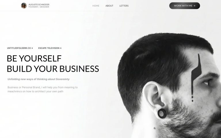 Augusto Schneider Homepage Screenshot